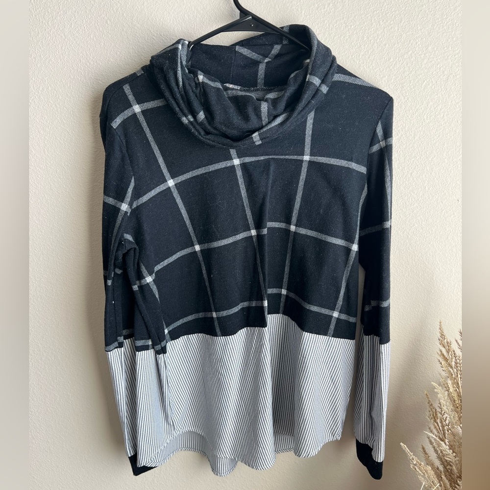 Plaid Pullover Sweater